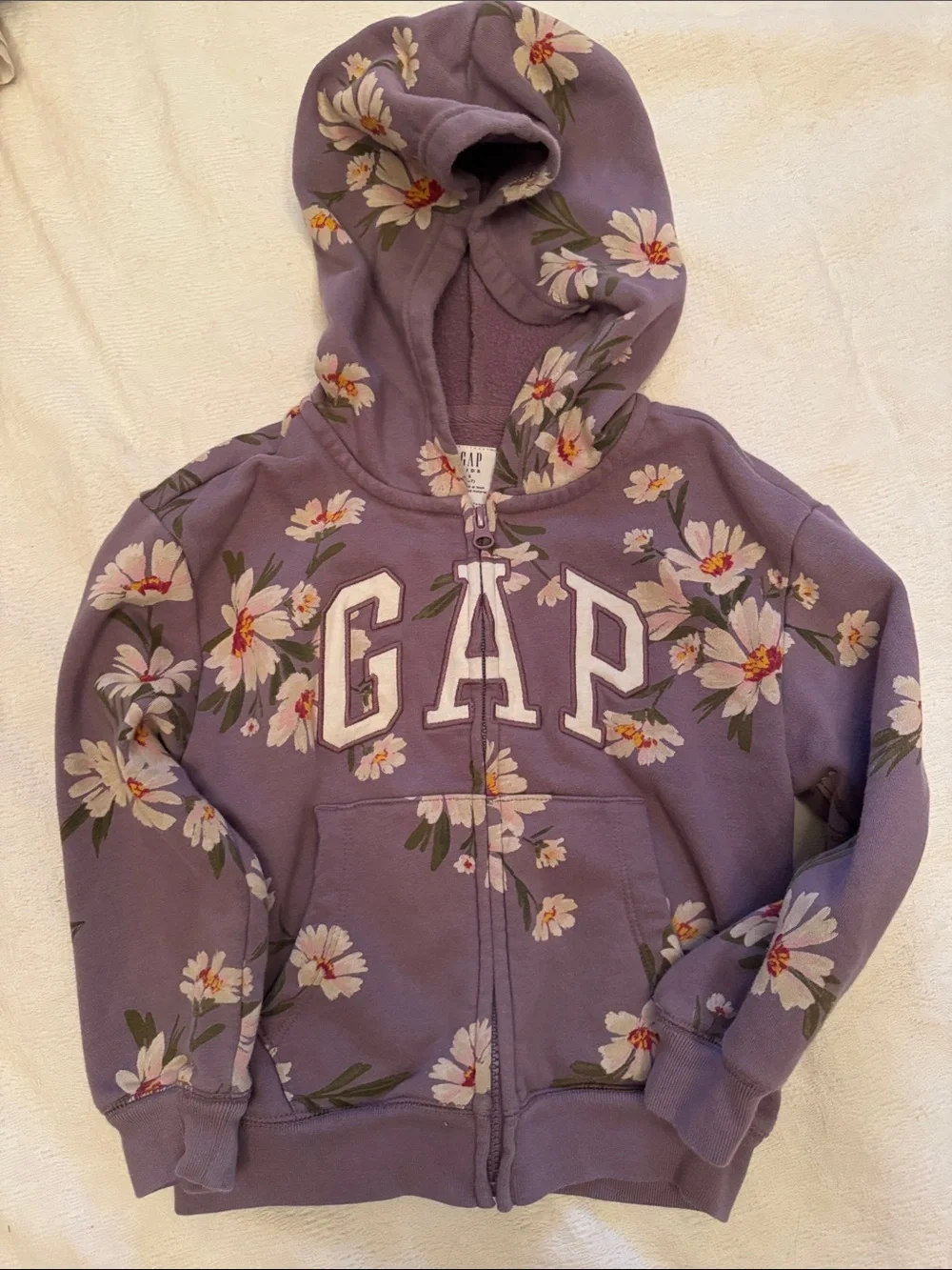 GAP Girls Purple Floral Jogger Set 4/5